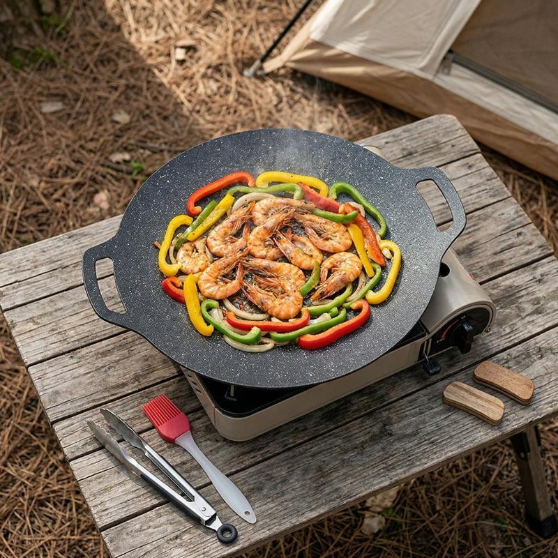 Korean Bbq Grill - Płyta grillowa z kamienia Maifan, koreańska