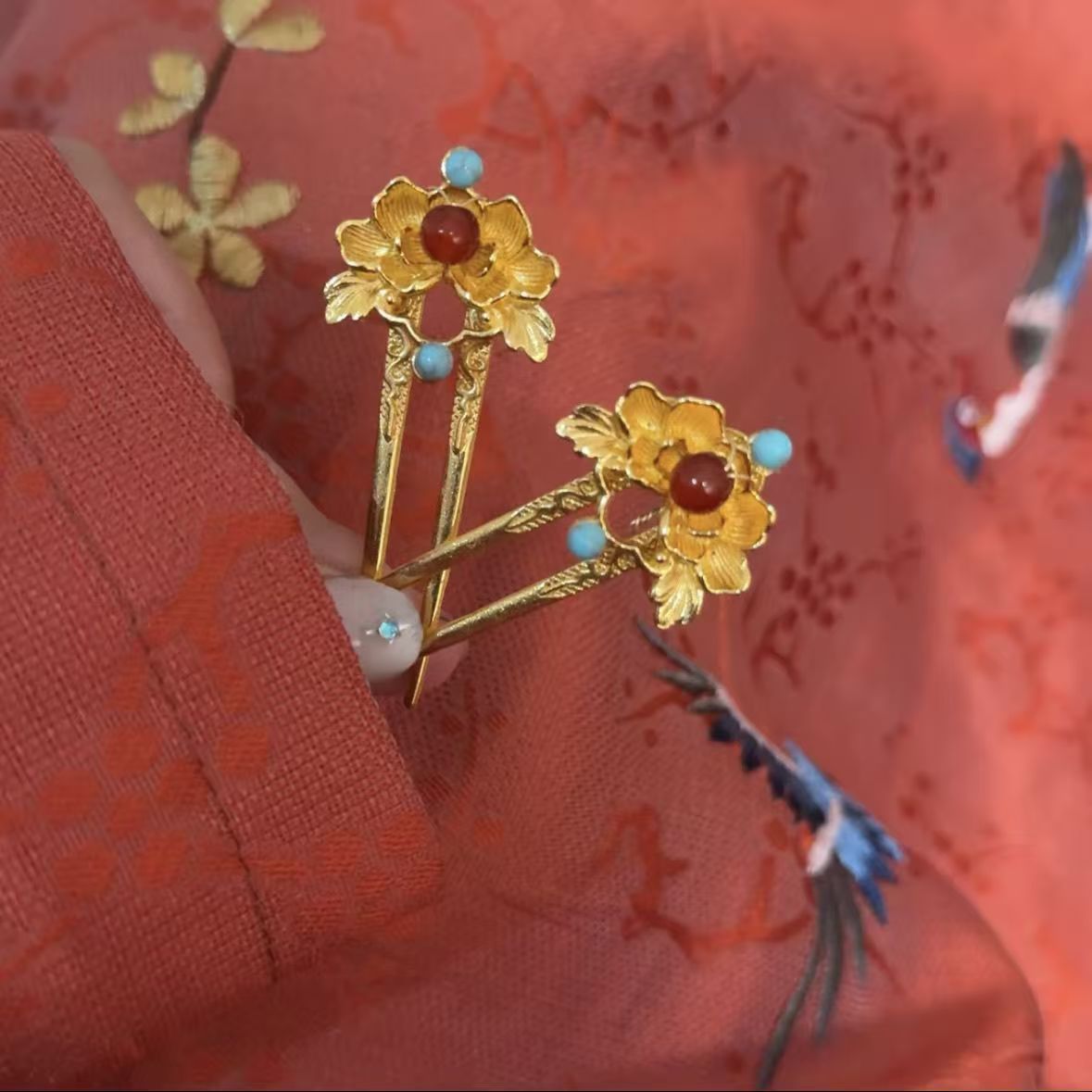   Złota spinka do włosów w sty – Hanbok Hair Pin recenzja i cena