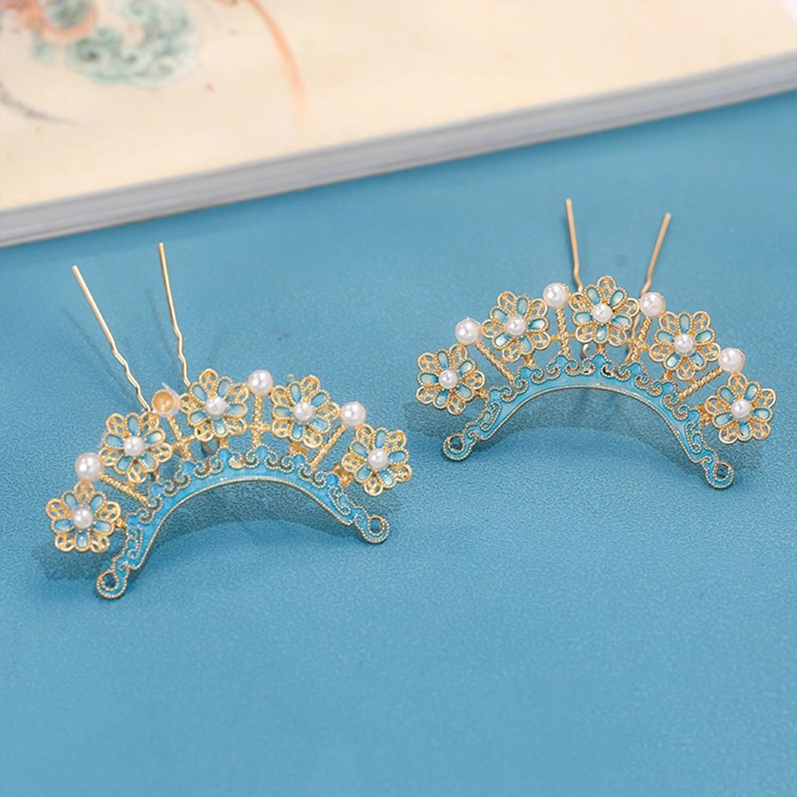 Tradycyjne emaliowane spinki d – Hanbok Hair Pin recenzja i cena