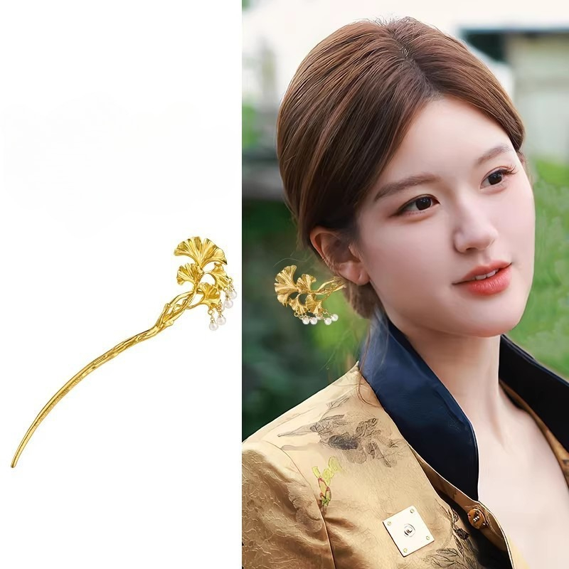 1 szt. Elegancka złota spinka  – Hanbok Hair Pin recenzja i cena