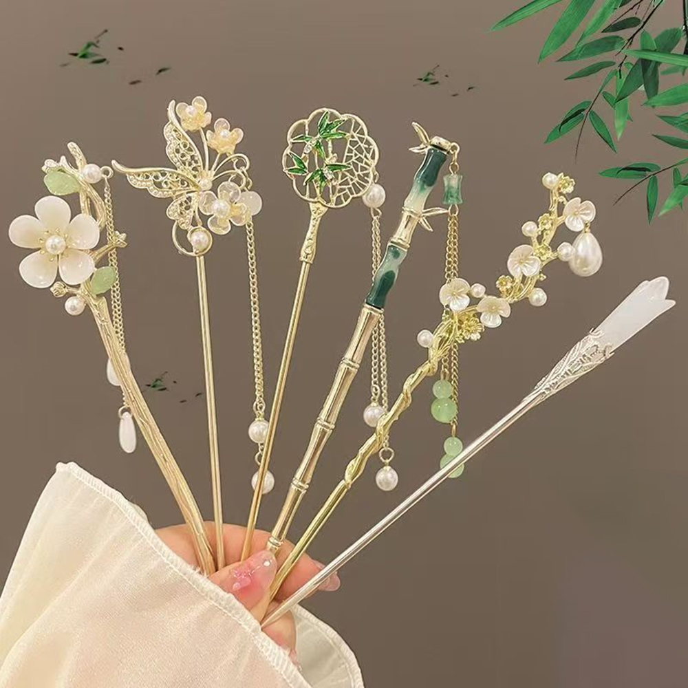1/6 szt. Elegancka chińska spi – Hanbok Hair Pin recenzja i cena