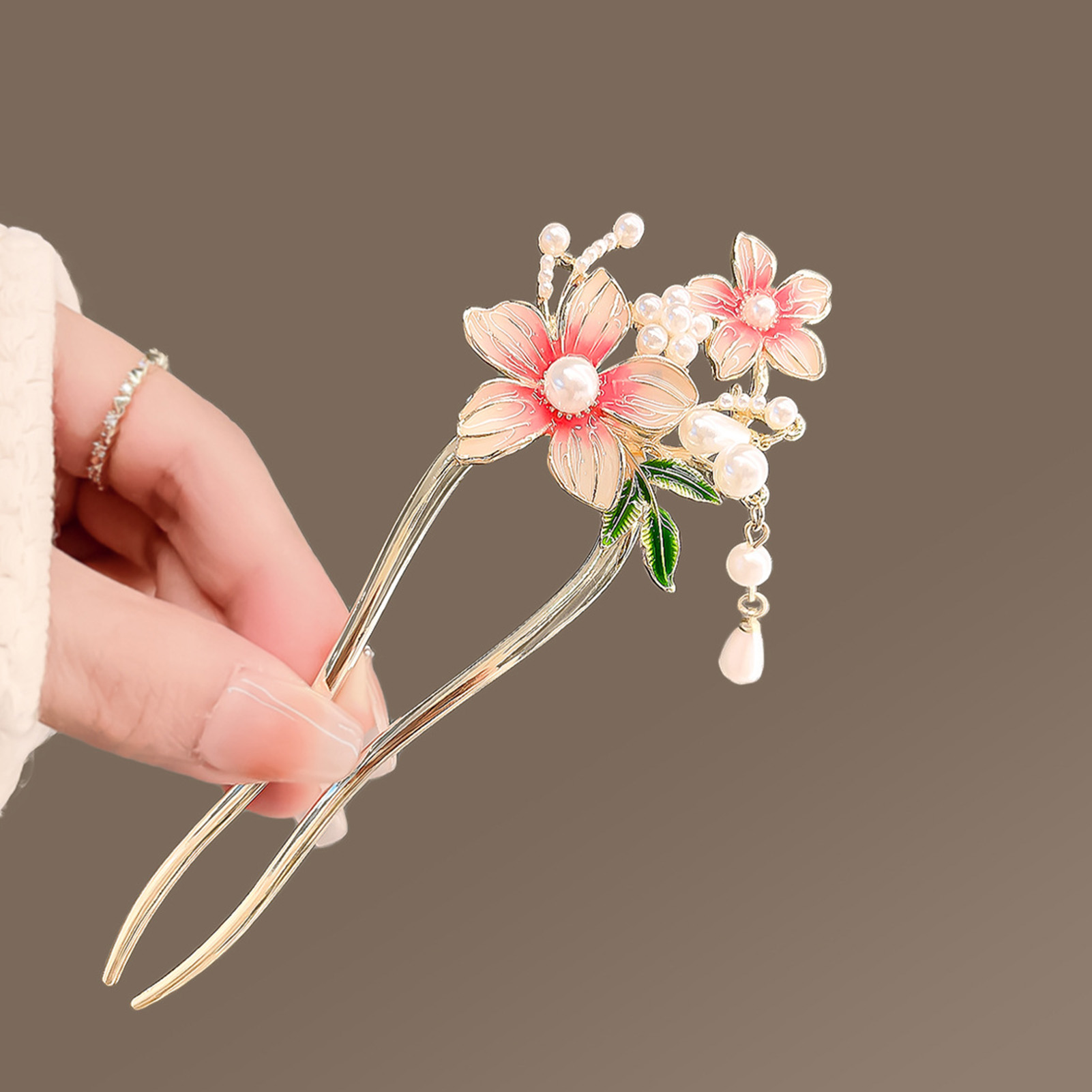 Elegancka różowa spinka do wło – Hanbok Hair Pin recenzja i cena