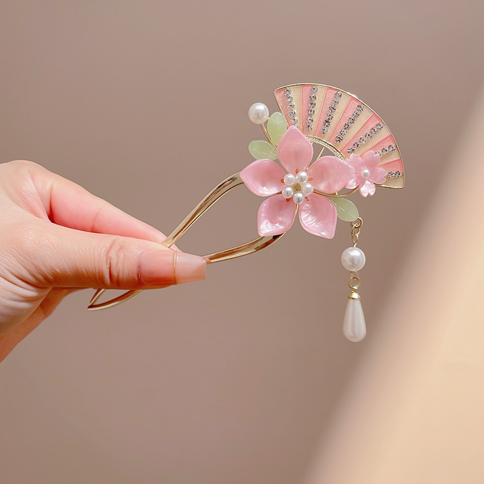 Elegancka różowa spinka do wło – Hanbok Hair Pin recenzja i cena